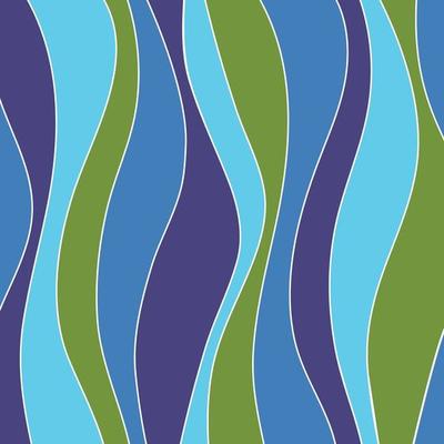mod swirling purple green blue vector stripe on dark blue background