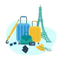 Vacation and travelling design vector