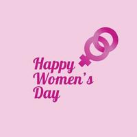 international women's day 8 march pink background vector