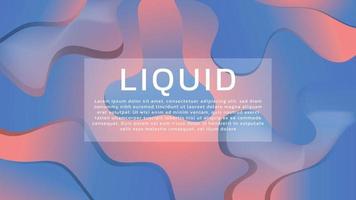 Abstract 3D Liquid Gradient Background with Soft Color for Web Landing Page and Wallpaper vector