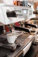 Close up of espresso maker photo