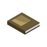 Isometric Book On White Background vector