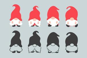 Dwarf gnomes set vector