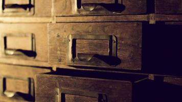 Wood file cabinet photo