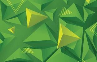 Geometric Shapes Background in Green Color Scheme vector