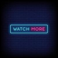 Watch More Neon Signs Style Text Vector