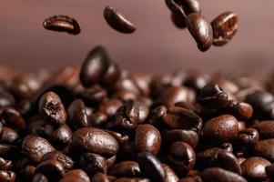 Close up of coffee beans photo