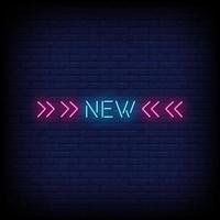 New Neon Signs Style Text Vector