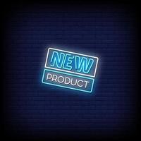 New Product Neon Signs Style Text Vector