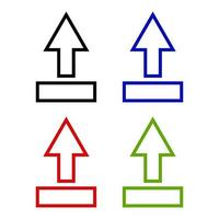 Arrow Set On White Background vector