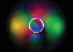 Star and light color outer Space background vector