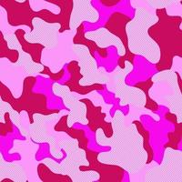 impresión de camuflaje rosa transparente telón de fondo gráfico. textura de vector creativo. camuflaje de vector de color rosa repetido con punto. patrón sin costuras.