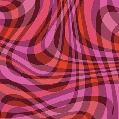 mod pink red ornage wavy abstract plaid vector background pattern