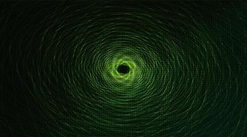 Teleport Warp Spiral Technology on Green Background, Network Concept design vector