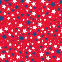 Seamless pattern of color stars vector