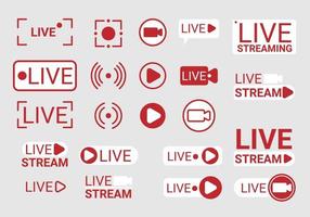 Live stream Vector tv news banner interface, Video broadcast online sign