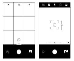 Video Camera Viewfinder Display Vector