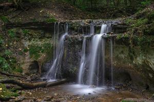 Small waterfall dauda in Gauja National Park, Latvia photo