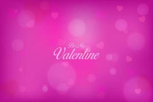 Blurred valentines day background concept. Romantic quote postcard, card, invitation, banner template design vector