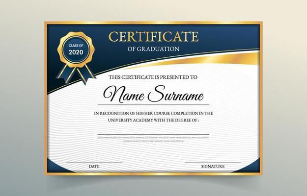 Certificate of Graduation Concept