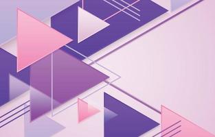 Overlapping Triangle Geometric Background vector