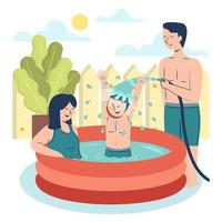 Play Water when Summer Comes vector