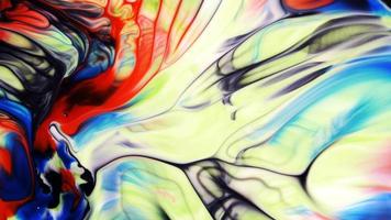 movimiento de pintura difunde la belleza colorida del arte de la tinta video