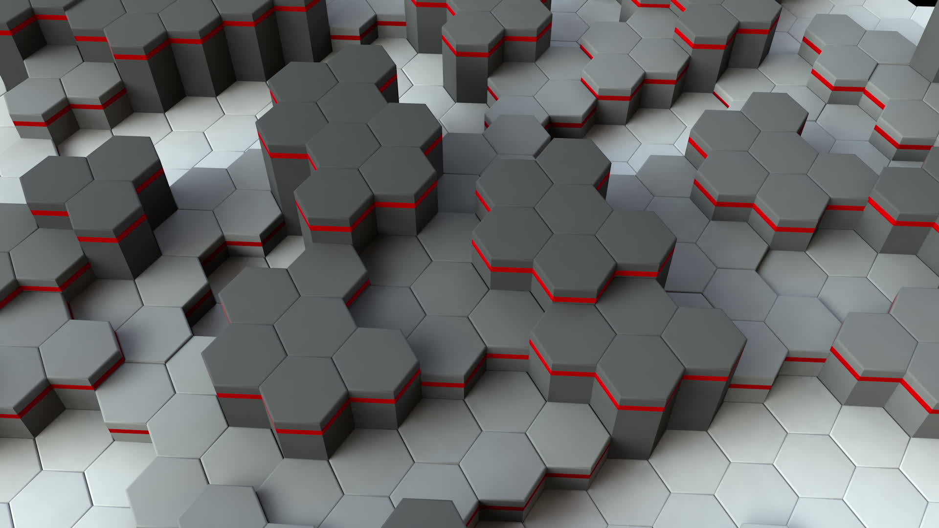 White and Red Hexagon Background 3D 2190135 Stock Video at Vecteezy