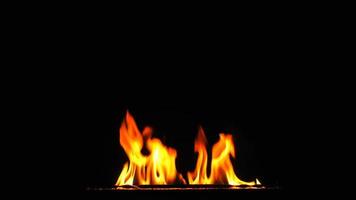 Feuer brennt heiße Flammen video