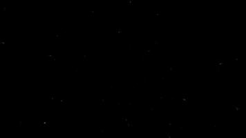 Shiny lights in dark night sky in 3D illustration photo
