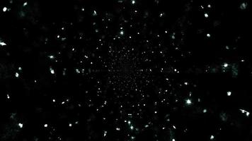 cielo nocturno fractal con estrellas brillantes en la ilustración 3d