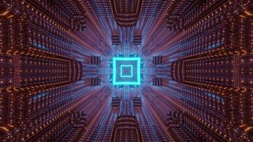 Futuristic architecture abstract background 3d illustration photo