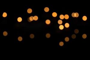 Circular gold bokeh photo