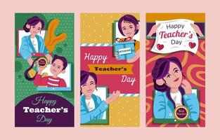 Happy Teacher's Day Celebration Banner vector