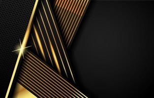 Black and Gold Strips Background vector