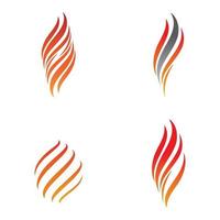 Fire logo images set vector