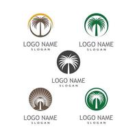 Date tree icon vector illustration logo template