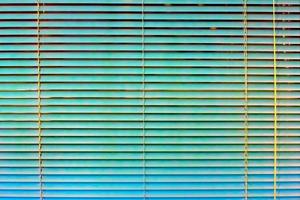 Turquoise window blinds photo