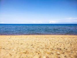 Beach sea horizon photo