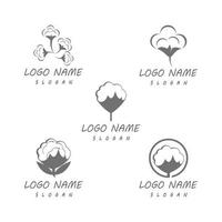 Cotton Logo Templates vector