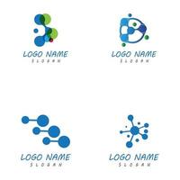 Molecule symbol logo template vector illustration design