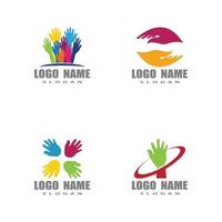 Hand Care Logo Templates vector