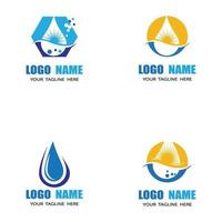 Water drop Logo Template vector illustration design