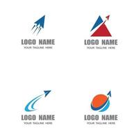 logotipos de aviones de papel vector