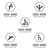 Traffic direction arrows vector icons