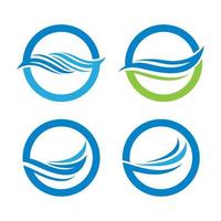 Sunset beach logo images set vector