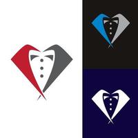 Tuxedo logo images set vector