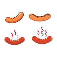 Sausage logo images illustration set