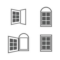 Window logo images illustration set