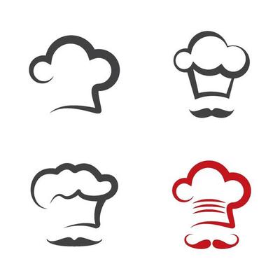 Chef logo images set